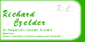 richard czelder business card