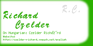 richard czelder business card